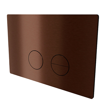 Qtoo betjeningsplade matbørstet PVD Bronze. Passer kun til Geberit Sigma 112